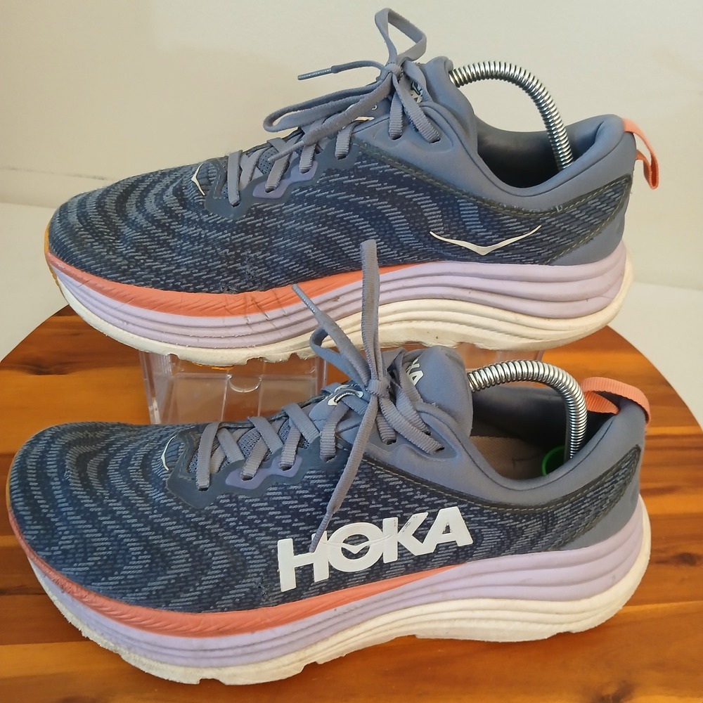 Hoka One One Gaviota 5 Women 11B Blue Running Shoes Sneakers 1134235 ARP
